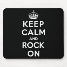 Keep Calm and Rock On Mouse Pad