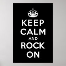 Keep Calm and Rock On Print