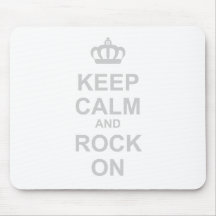 Keep Calm And Rock On - Rocker Emo Punk Goth Music Mousepads