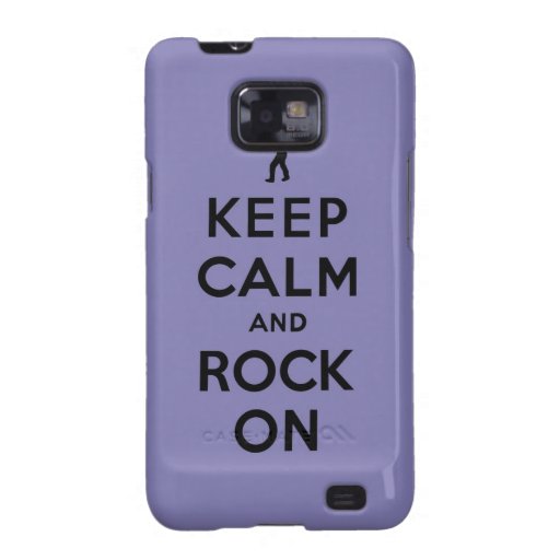 Keep calm and rock on samsung galaxy case