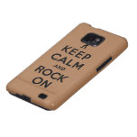 Keep calm and rock on samsung galaxy cover