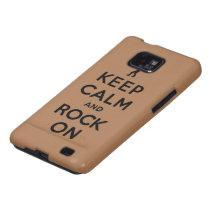 Keep calm and rock on samsung galaxy cover