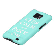 Keep calm and rock on samsung galaxy covers