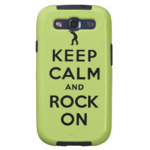 Keep calm and rock on samsung galaxy s3 case