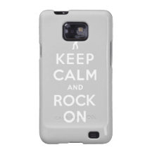 Keep calm and rock on samsung galaxy s covers
