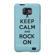 Keep calm and rock on samsung galaxy SII case