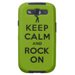Keep calm and rock on samsung galaxy SIII covers