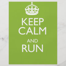 KEEP CALM AND RUN FLYERS