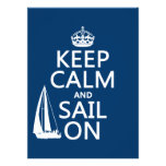 Keep Calm and Sail On - all colours Announcements