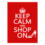 Keep Calm and Shop On - all colours Announcement