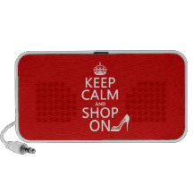 Keep Calm and Shop On - all colours iPhone Speaker