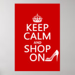 Keep Calm and Shop On - all colours Posters