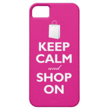 Keep Calm and Shop On (hot pink) Case For The iPhone 5