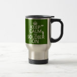 Keep Calm and Soldier On (UK flag)(any color) Coffee Mug