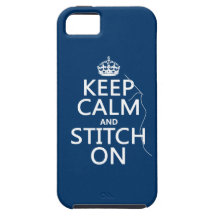 Keep Calm and Stitch On (all colours) iPhone 5 Covers