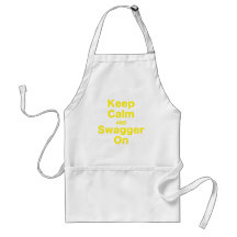 Keep Calm and Swagger On Aprons