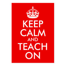 Keep Calm and Teach On Business Cards
