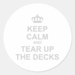 Keep Calm And Tear Up The Decks - DJ Disc Jockey Stickers