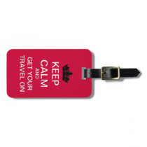 Keep Calm And Travel On Luggage Tag luggage tags