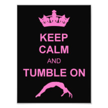 Keep calm and tumble gymnast photograph