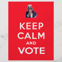 Keep Calm and Vote Flyer Design