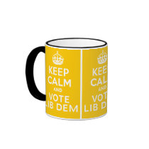 Keep Calm And Vote Lib Dem ~ Political U.K Coffee Mugs