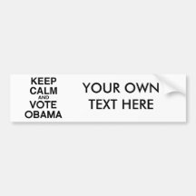 KEEP CALM AND VOTE OBAMA -.png Bumper Stickers