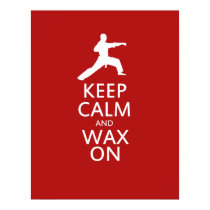 Keep Calm and Wax On posters