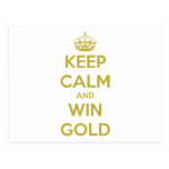 KEEP CALM AND WIN GOLD - OLYMPICS 2012 POST CARDS
