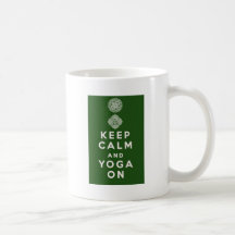 Keep Calm and Yoga On Coffee Mugs
