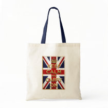 Keep Calm British flag Bags