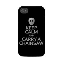 Keep Calm & Carry a Chainsaw Case-Mate Tough Iphone 4 Case