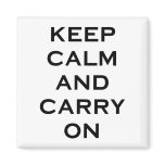 Keep Calm Carry On magnets