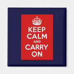 Keep Calm Carry On Magnet