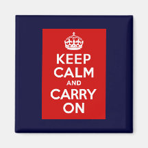 Keep Calm Carry On Magnet