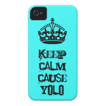 Keep Calm Cause Yolo iPhone 4 Cover