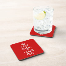 Keep calm coaster set | Customizable template