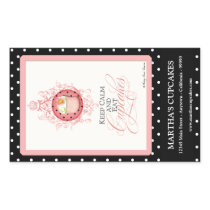 Keep Calm & Eat Cupcakes - Business Branding Seals Rectangle Sticker
