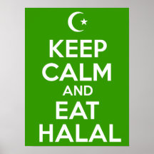 Keep Calm Eat Halal Poster