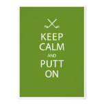 Keep Calm - Golf Theme Retirement Party Custom Invitation