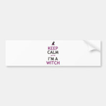 Keep Calm - I'm a Witch Bumper Stickers