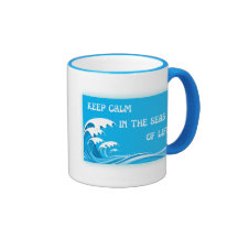 Keep Calm In The Seas Of Life Coffee Mugs