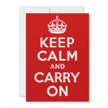 Keep Calm Invitation
