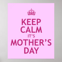 Keep Calm it's Mother's Day Poster
