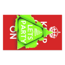 KEEP CALM? No way, Lets Party, it's Christmas Sticker