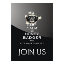 Keep Calm, or Honey Badger… Announcements