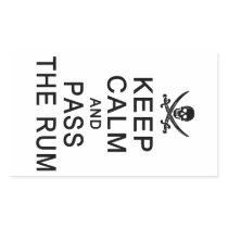 Keep Calm & Pass The Rum stickers