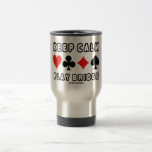 Keep Calm Play Bridge (Four Card Suits) Mugs