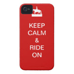 Keep calm & ride on Case-Mate iPhone 4 case