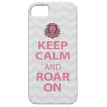 Keep Calm, Roar On Lion chevron iPhone 5 case